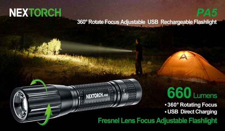 NEXTORCH PA5 Tactical Flashlight 660 Lumens