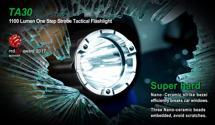 NEXTORCH TA30 One-Step-Strobe Tactical Flashlight 1100 LM