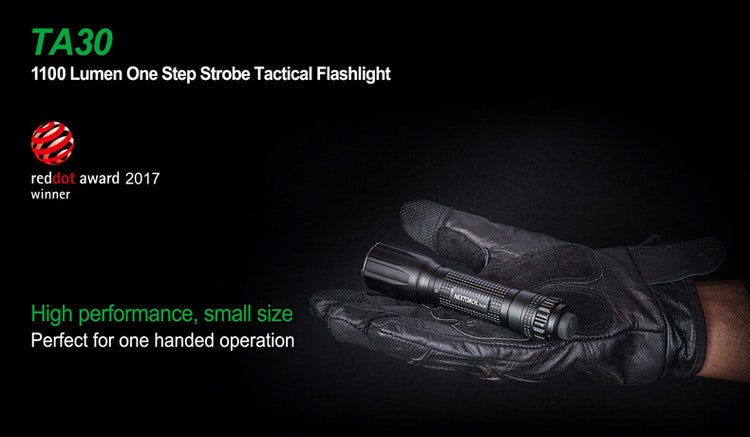 NEXTORCH TA30 One-Step-Strobe Tactical Flashlight 1100 LM