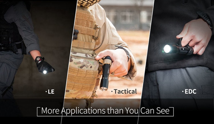 NEXTORCH Black Flashlight Ring for TA30 etc.