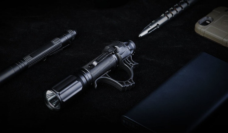NEXTORCH Black Flashlight Ring for TA30 etc.