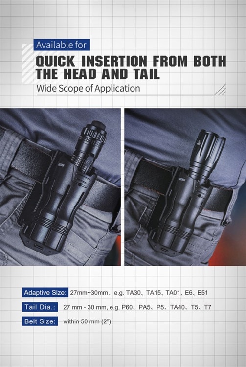 NEXTORCH V6 Holster - Ficklampshölster
