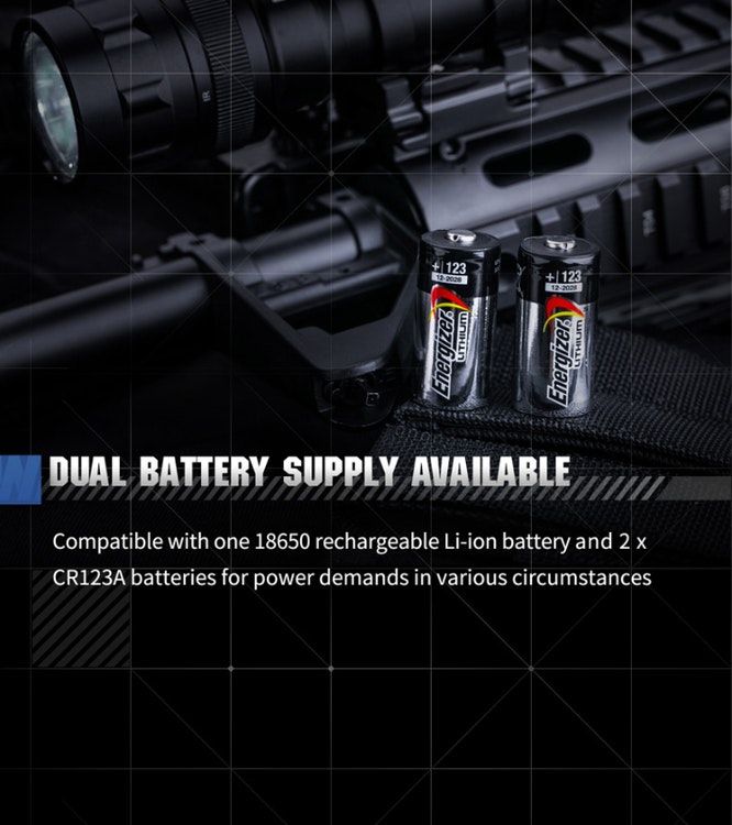 NEXTORCH WL50 IR Weapon Flashlight - Vapenlampa 860LM