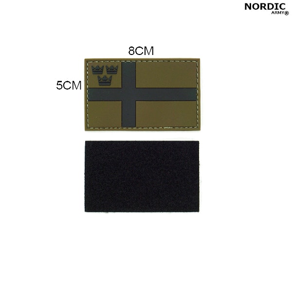 Nordic Army® Swedish Flag Royal Crown - Army Green