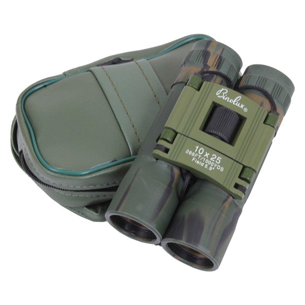 ROTHCO Kompakt 10 x 25mm Kikare - Woodland Camo