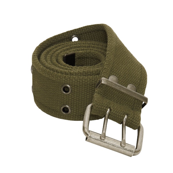ROTHCO Vintage Double Prong Buckle Belt - OD Green