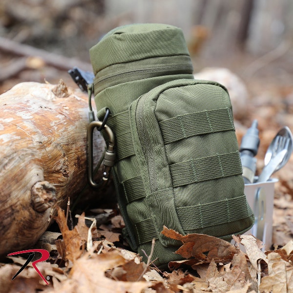ROTHCO MOLLE Compatible Water Bottle Pouch - OD Green