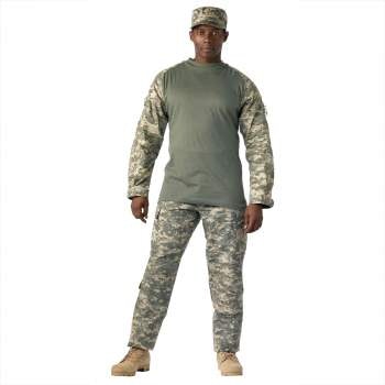 ROTHCO Tactical Airsoft Combat Shirt - ACU Digital Camo