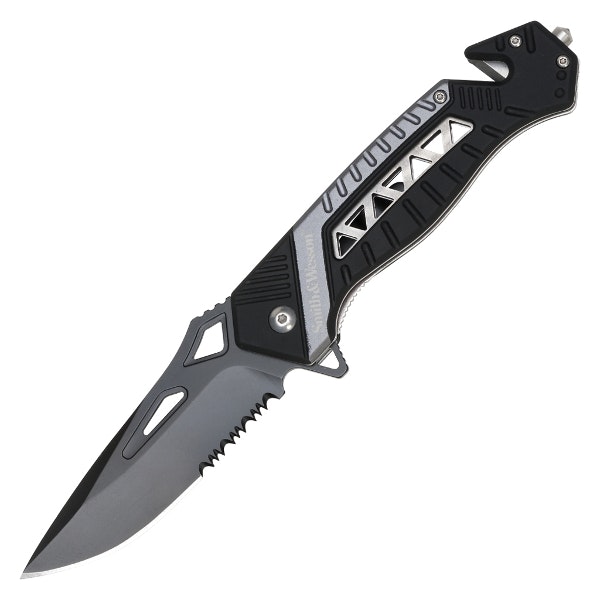 Smith & Wesson® RESCUE POCKET KNIFE GREY - Räddningskniv