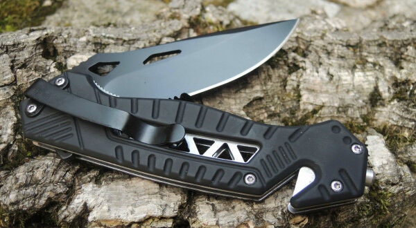 Smith & Wesson® RESCUE POCKET KNIFE GREY - Räddningskniv