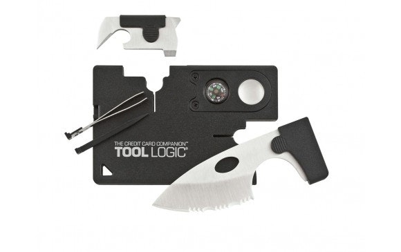 TOOL LOGIC Credit Card Companion With Lens/Compass