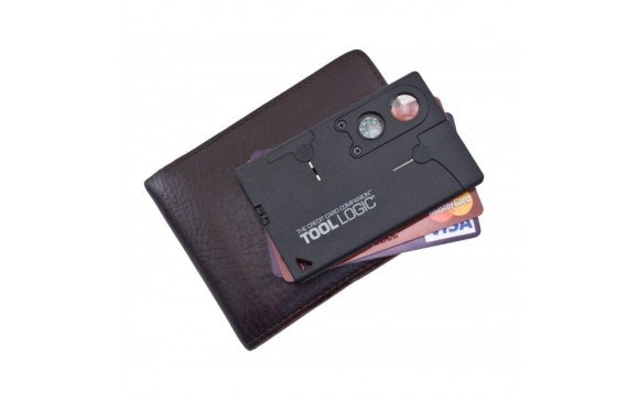 TOOL LOGIC Credit Card Companion With Lens/Compass