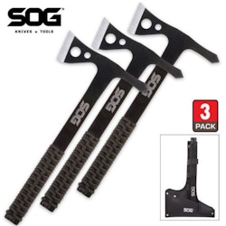 SOG Throwing Hawks med Fodral 3-pack