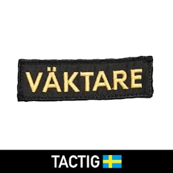 TACTIG Broderat Tygmärke VÄKTARE med kardborre