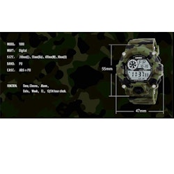 SKMEI Militärklocka - Camo