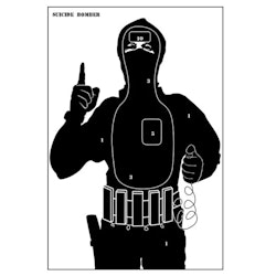 "TERRORIST" SILHOUETTE TARGETS - PACK OF 10