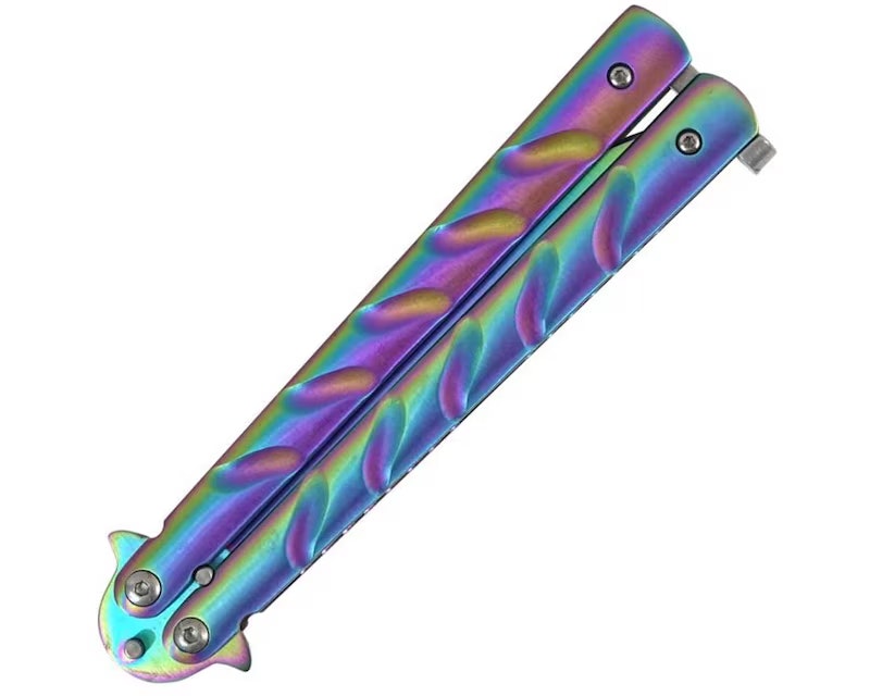 REPLIKA Butterfly Kniv - JOKER Rainbow