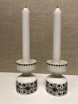 Candlesticks A pair of Figgio Flint Norway 1900s