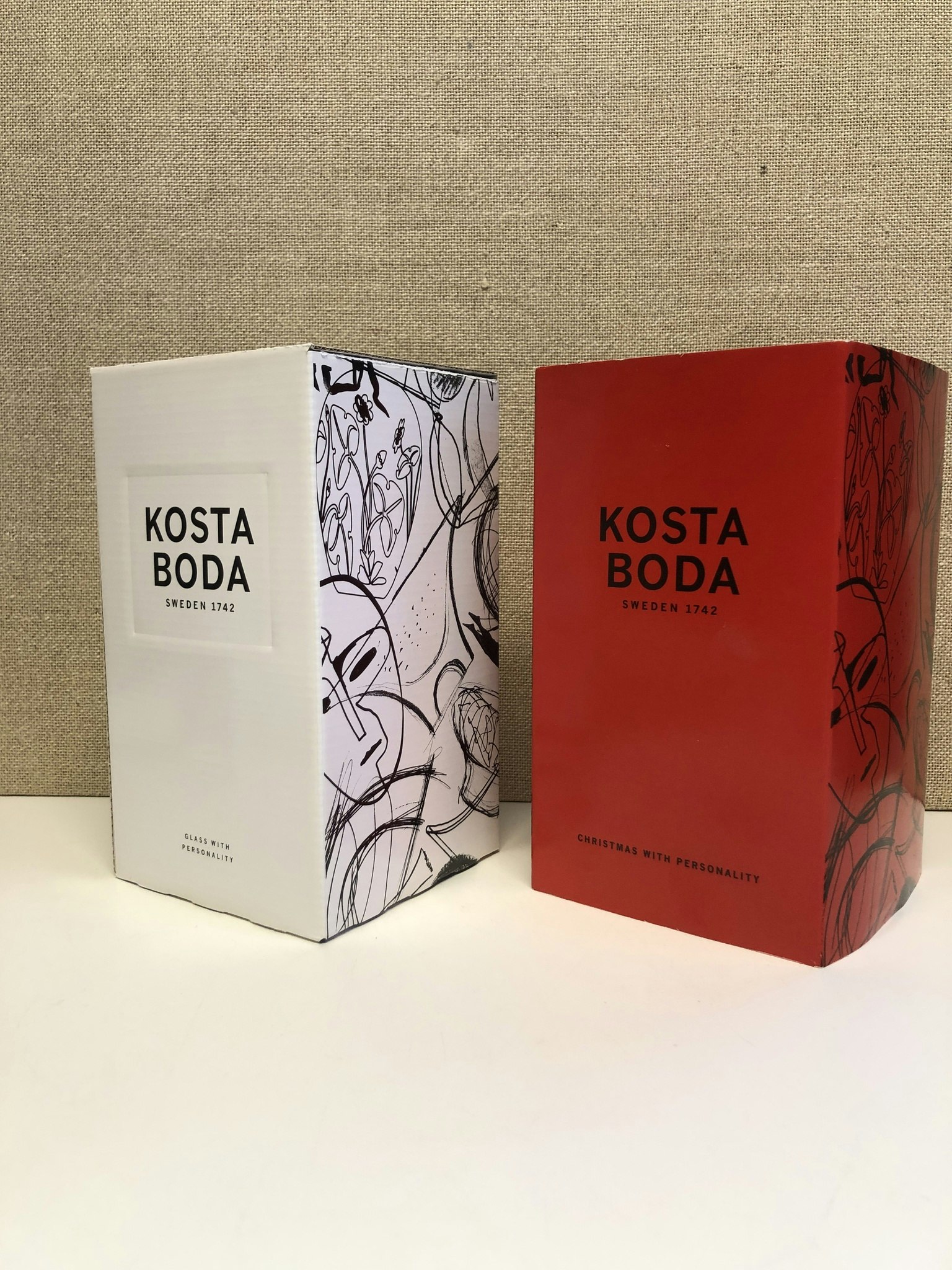 Anna Ehrner Tomtar "Noel" Glas Kosta Boda 2005