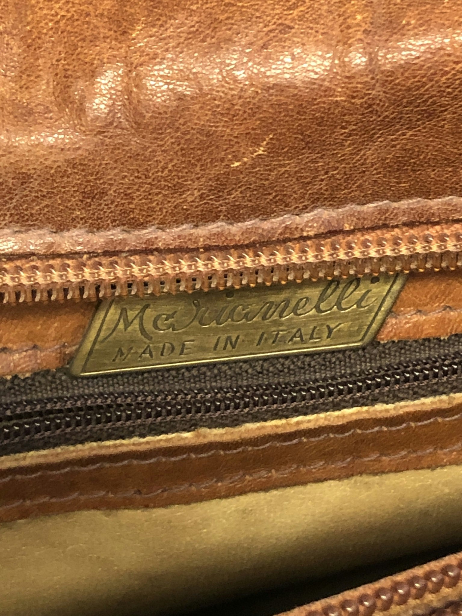 Läderväska vintage Marianelli Made in Italy