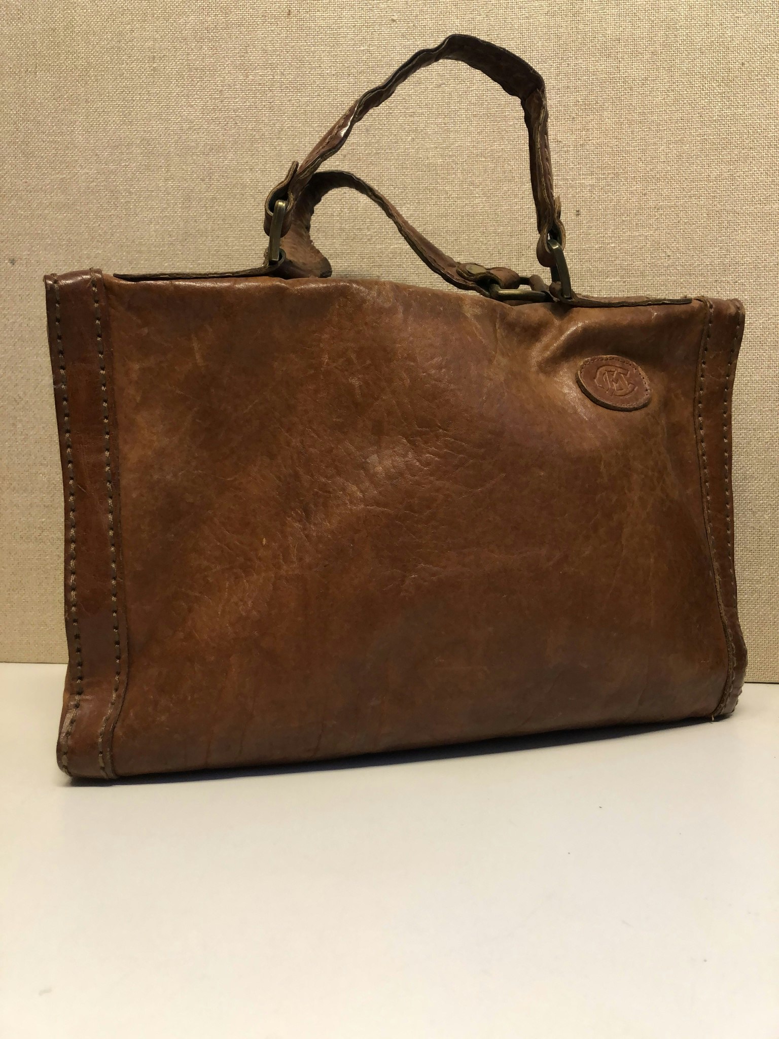 Läderväska vintage Marianelli Made in Italy