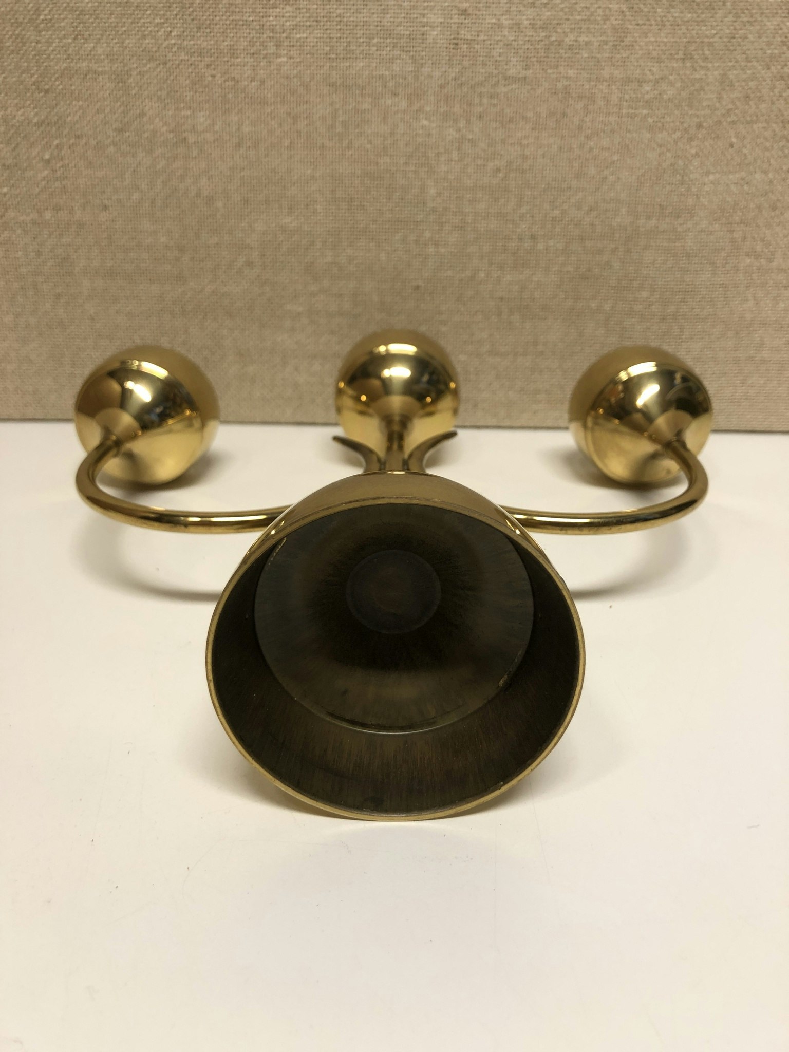 KANDELABER, mässing, 1900-talets andra hälft.