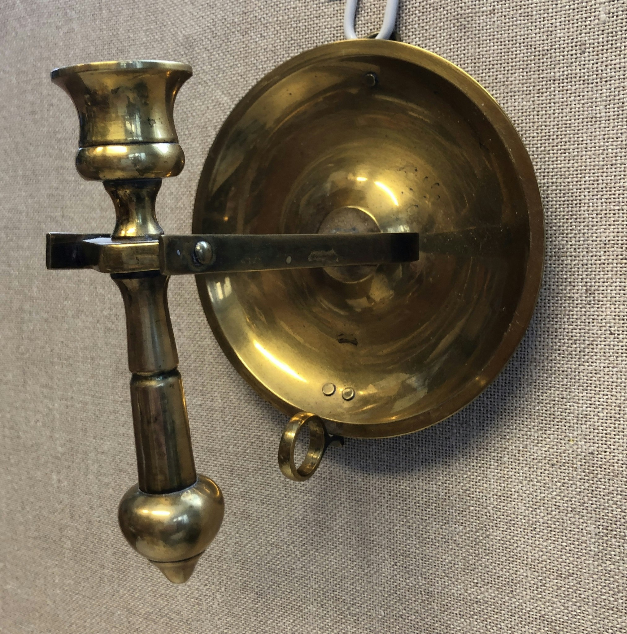 SKEPPSLJUSSTASKE, "Pendel" mässing, 1900-talets andra hälft.