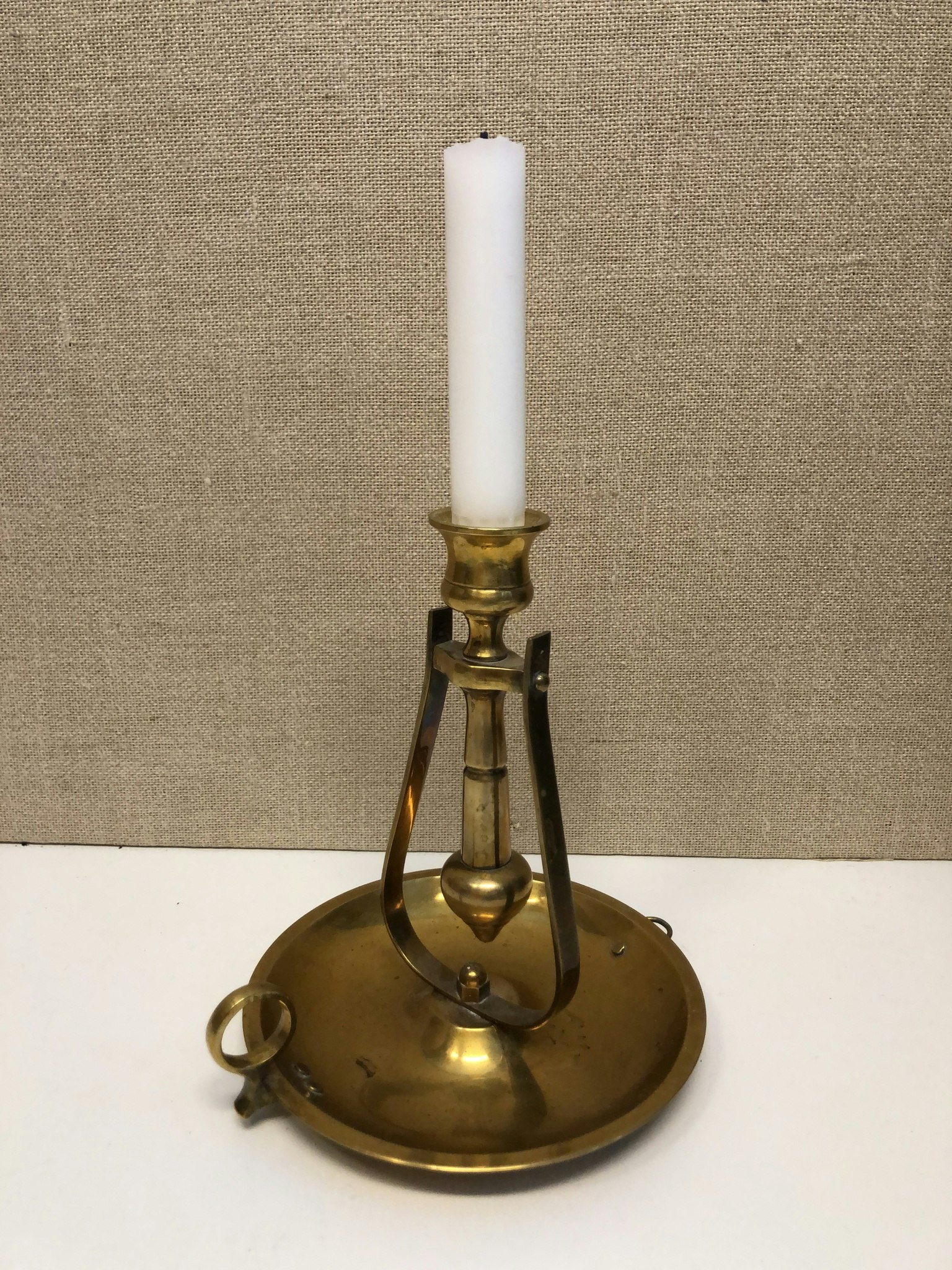 SKEPPSLJUSSTASKE, "Pendel" mässing, 1900-talets andra hälft.