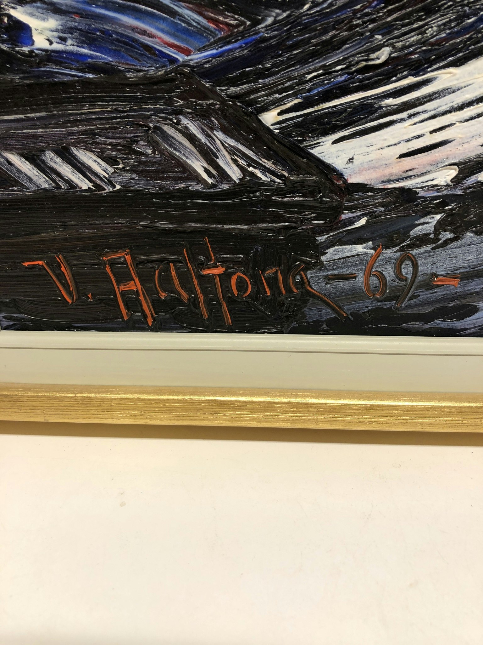 VEIKKO AALTONA, oil on canvas, -69.