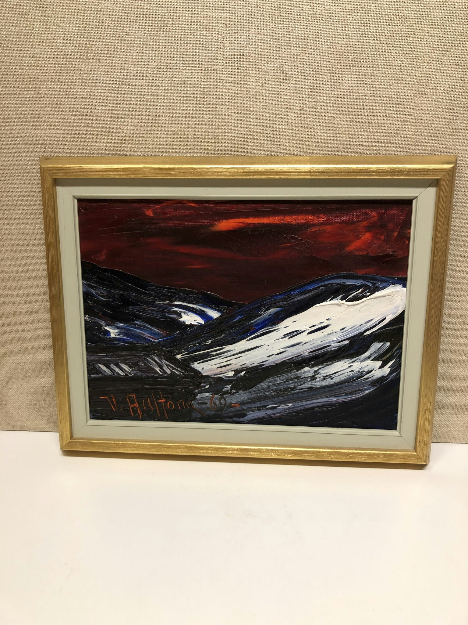 VEIKKO AALTONA, oil on canvas, -69.