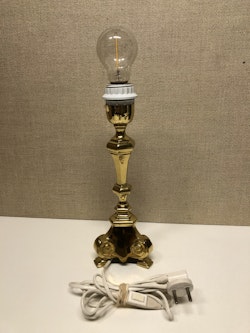 BORDSLAMPA, mässing, barockstil, 1900-talets andra hälft.
