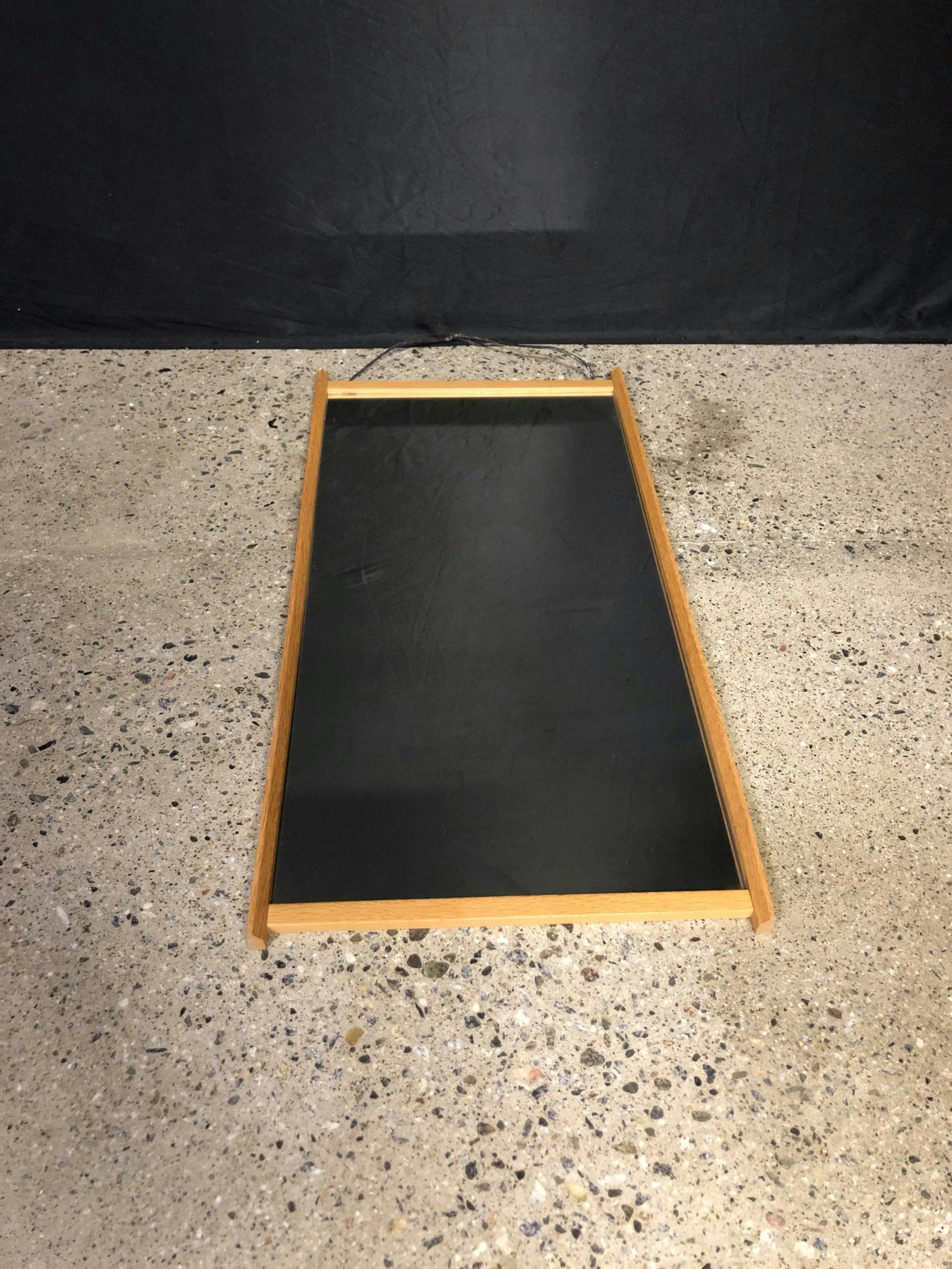 MIRROR, oak, 1960s.