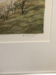 PER JULIUS, Lanskapsvy, färglitografi, signerad samt numrerad 258/360.