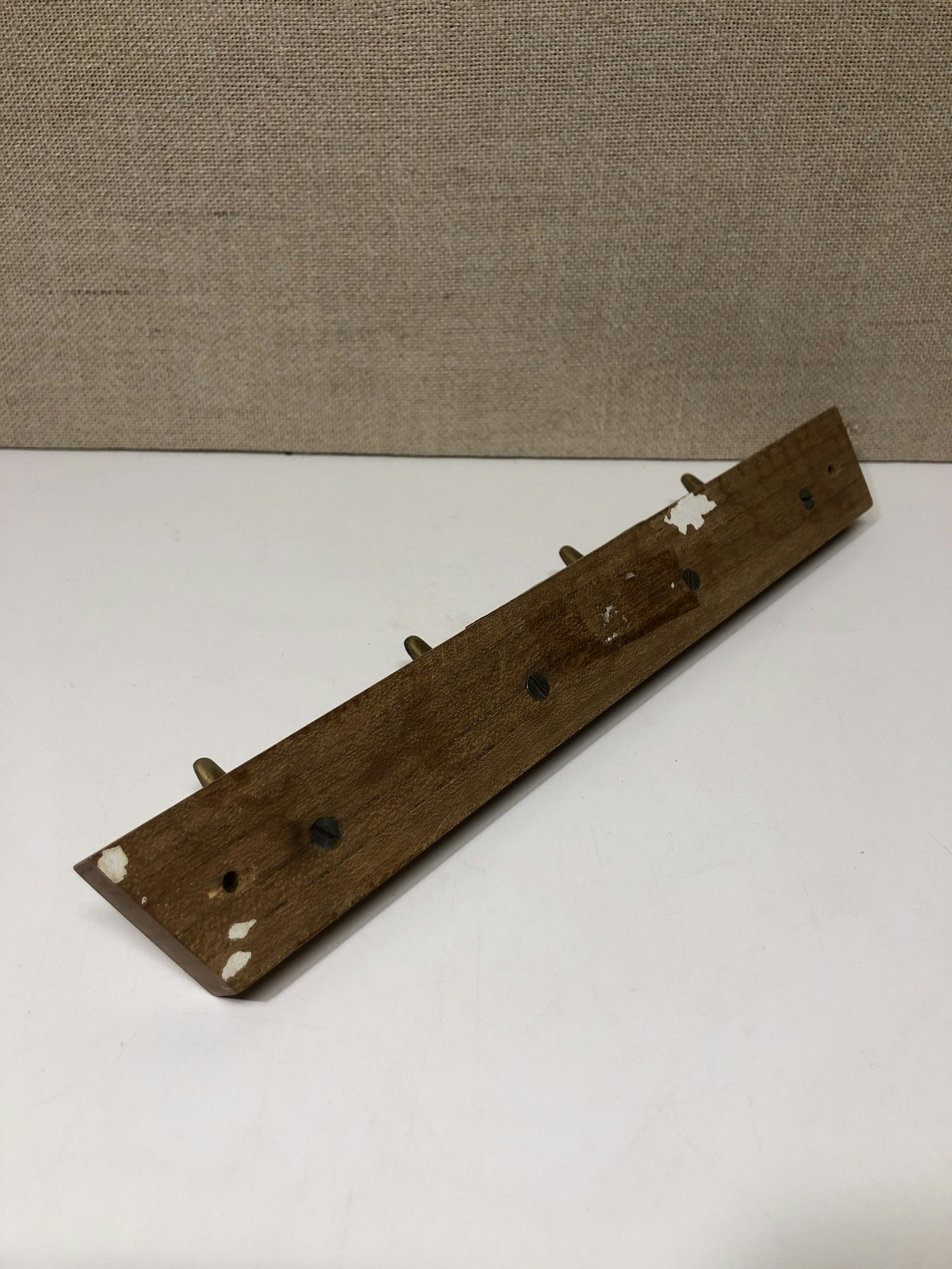 KLÄDHÄNGARE, Teak/Mässing, HAFA Combino serie Sweden.