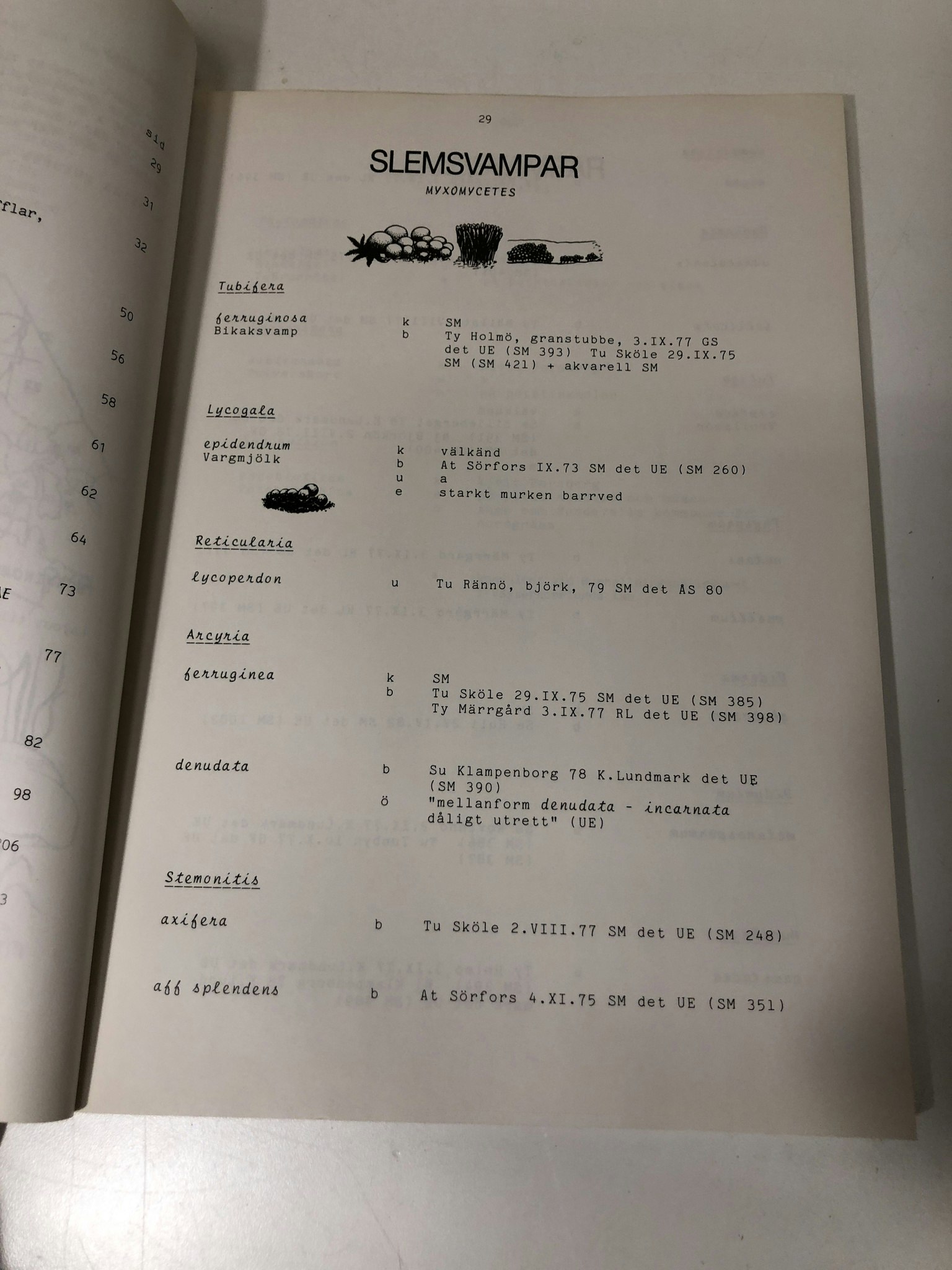 BOK, Medelpads svampar, Sundsvalls mykologiska sällskap 1985.