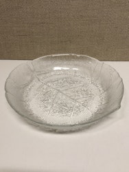 DEEP PLATE, glass, "The Leaf" Aspen, Luminarc, France.