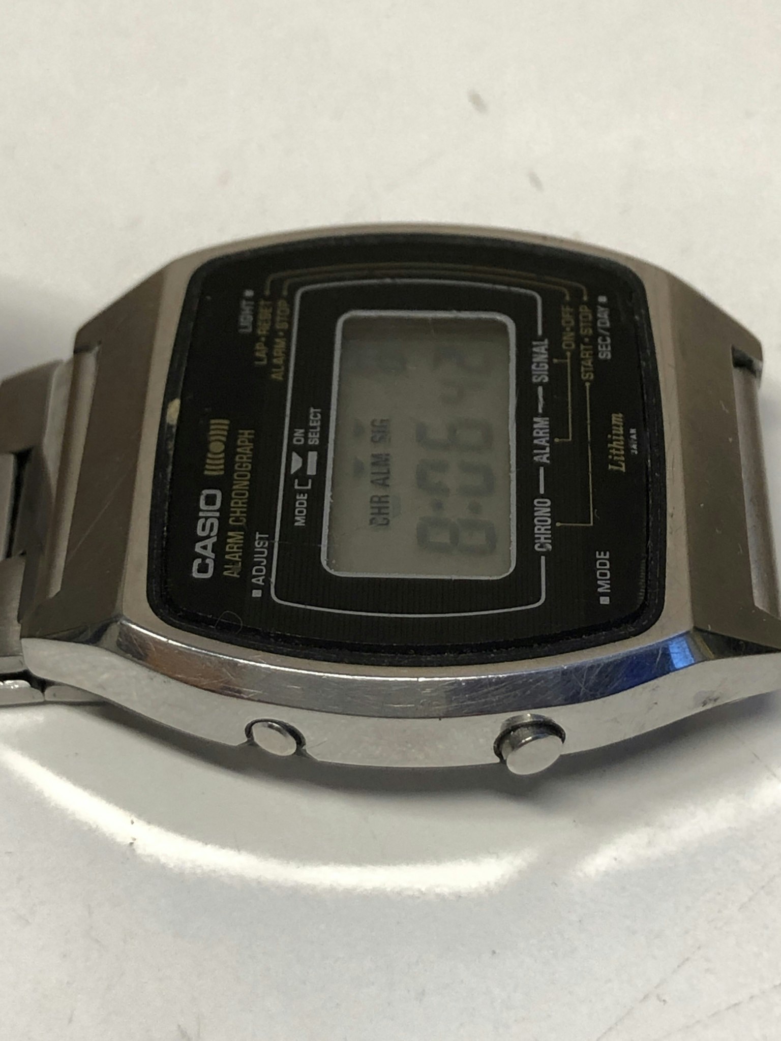 ARMBANDSUR, herr, CASIO, alarm, chronograph, quartz, 1980-tal.
