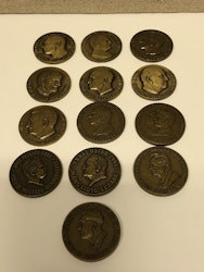 MEDALJER 13 st, metall, Svenska Dagbladets Riksskyttetävling.