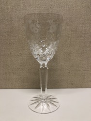 RÖDVINGLAS/ ÖLGLAS, kristall, "Haga" design Duka, Kosta Boda.