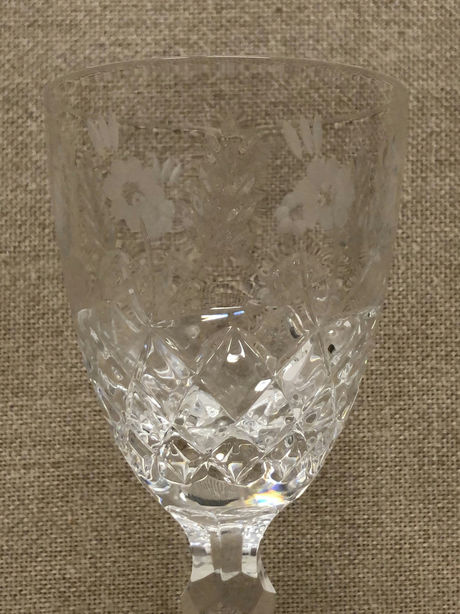 RÖDVINGLAS/ ÖLGLAS, kristall, "Haga" design Duka, Kosta Boda.