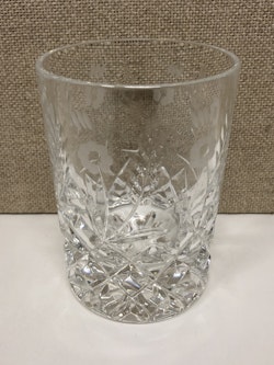 WHISKEY/SELTERGLAS, kristall, "Haga" design Duka, Kosta Boda.