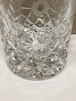 WHISKEY/SELTERGLAS, kristall, "Haga" design Duka, Kosta Boda.