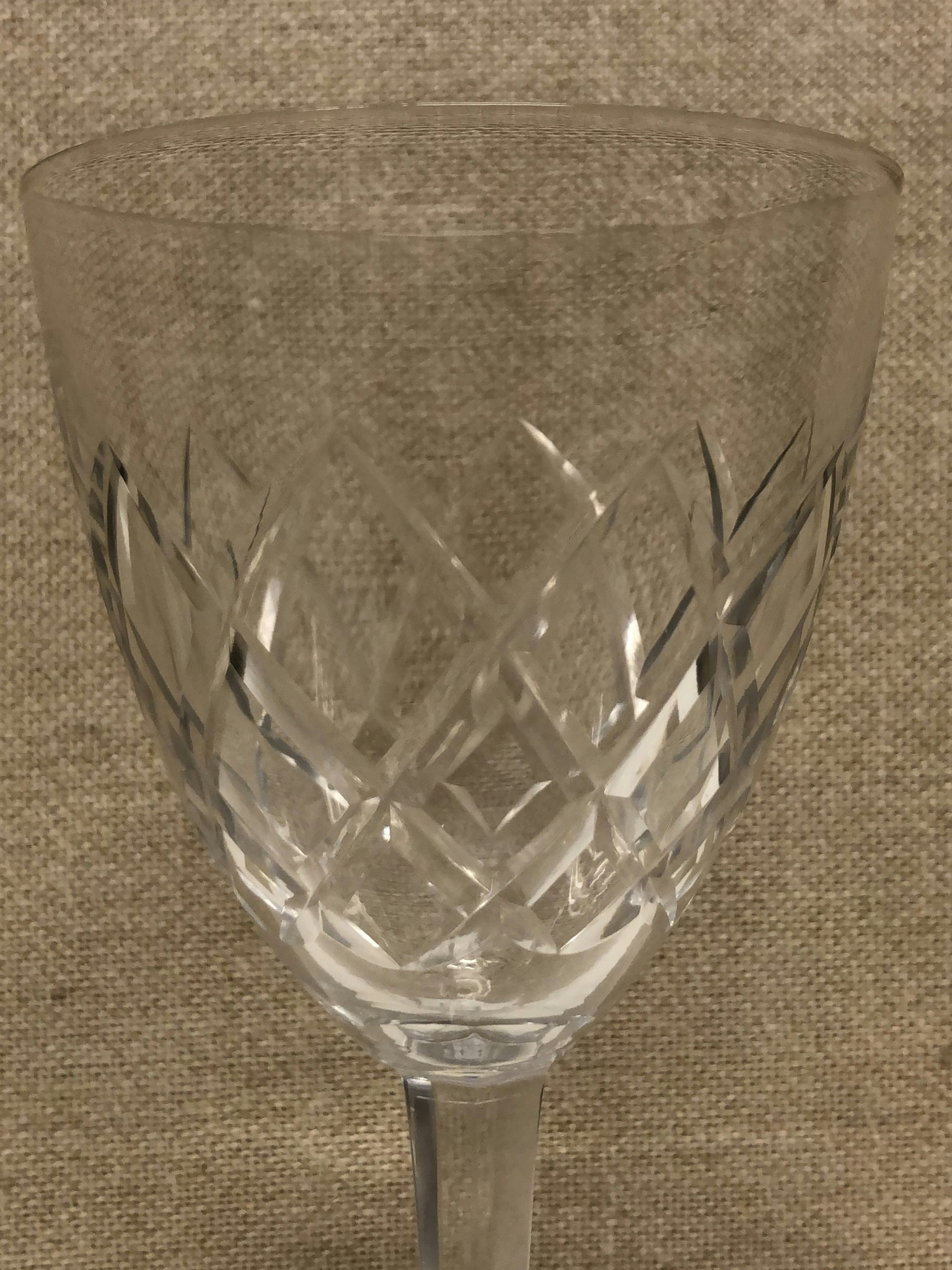 RÖDVINGLAS, kristall, " Bror" design Fritz Kallenberg.