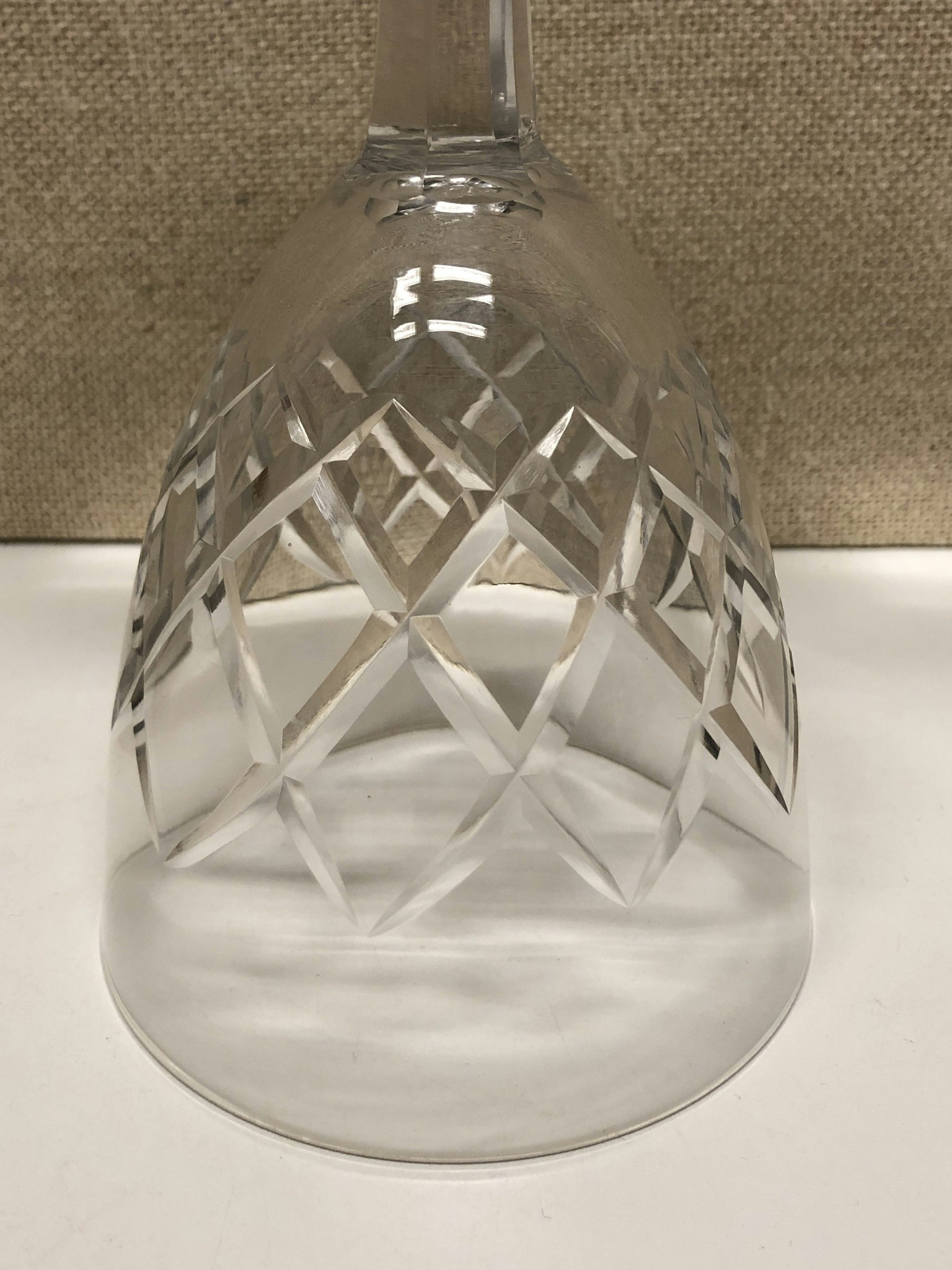 RÖDVINGLAS, kristall, " Bror" design Fritz Kallenberg.