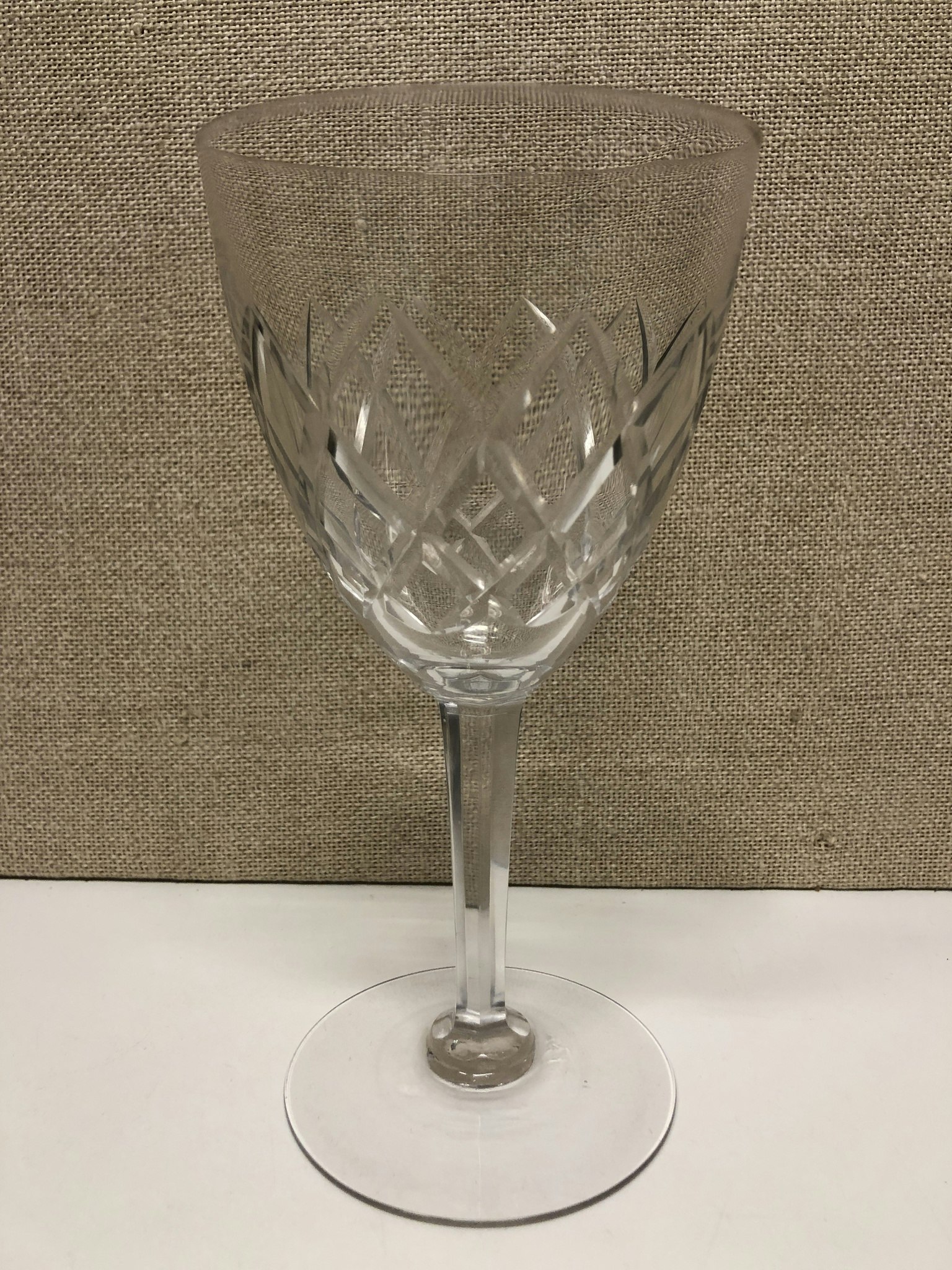 RÖDVINGLAS, kristall, " Bror" design Fritz Kallenberg.
