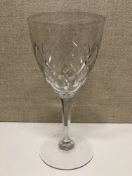 RÖDVINGLAS, kristall, " Bror" design Fritz Kallenberg.