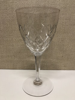RÖDVINGLAS, kristall, " Bror" design Fritz Kallenberg.