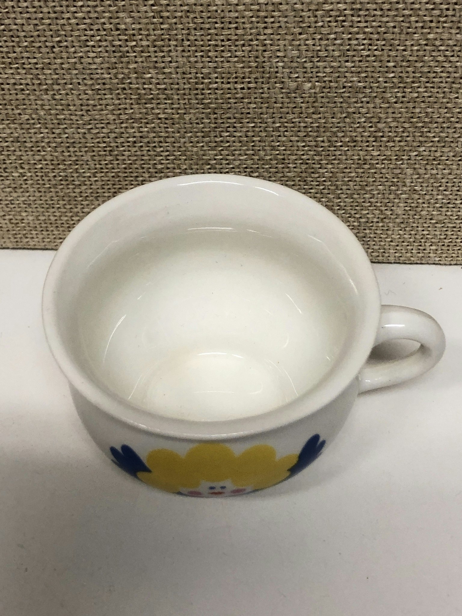 GLÖGG/ PUNCHMUGG, flintgods, "Änglafia" Margareta Hennix, Gustavsberg.