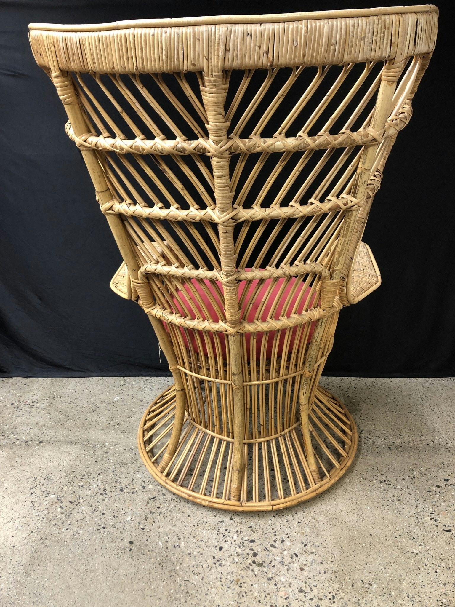 BASKET CHAIR, Gioi Ponti & Carminati, Bonacina, Italy, 1900s.