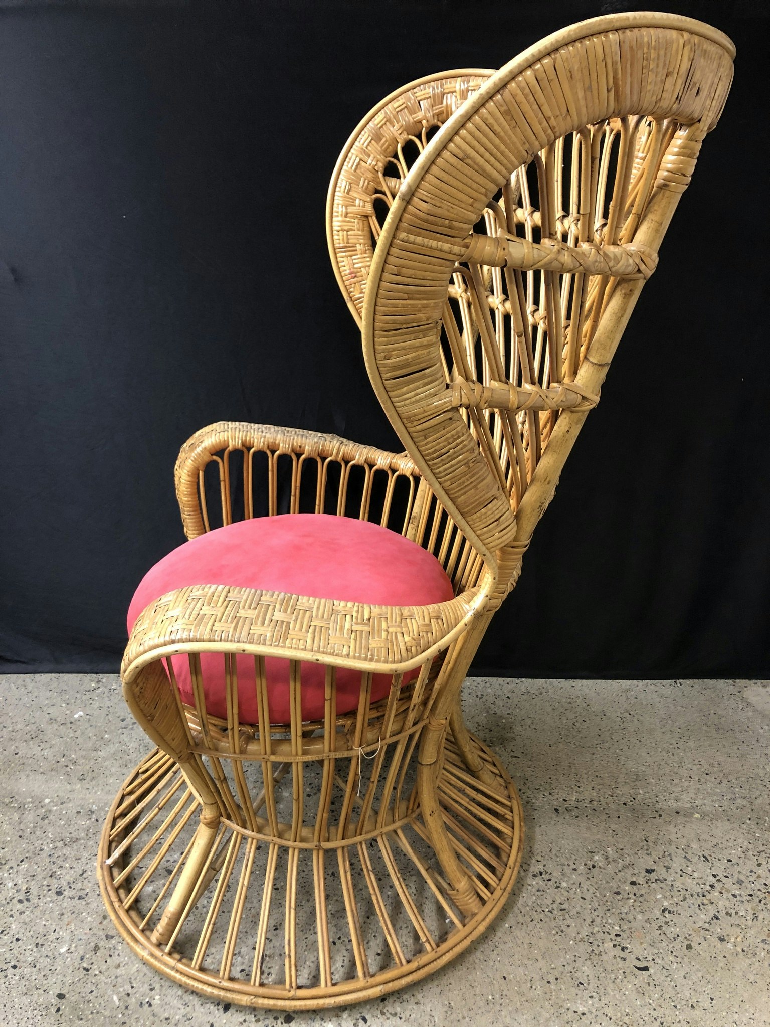 BASKET CHAIR, Gioi Ponti & Carminati, Bonacina, Italy, 1900s.